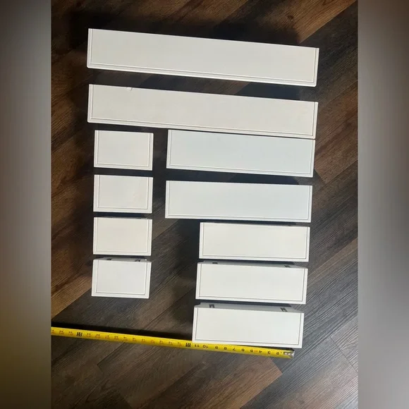 Modern White Wall Decor Shelving Set (11) - Picture 1 of 10